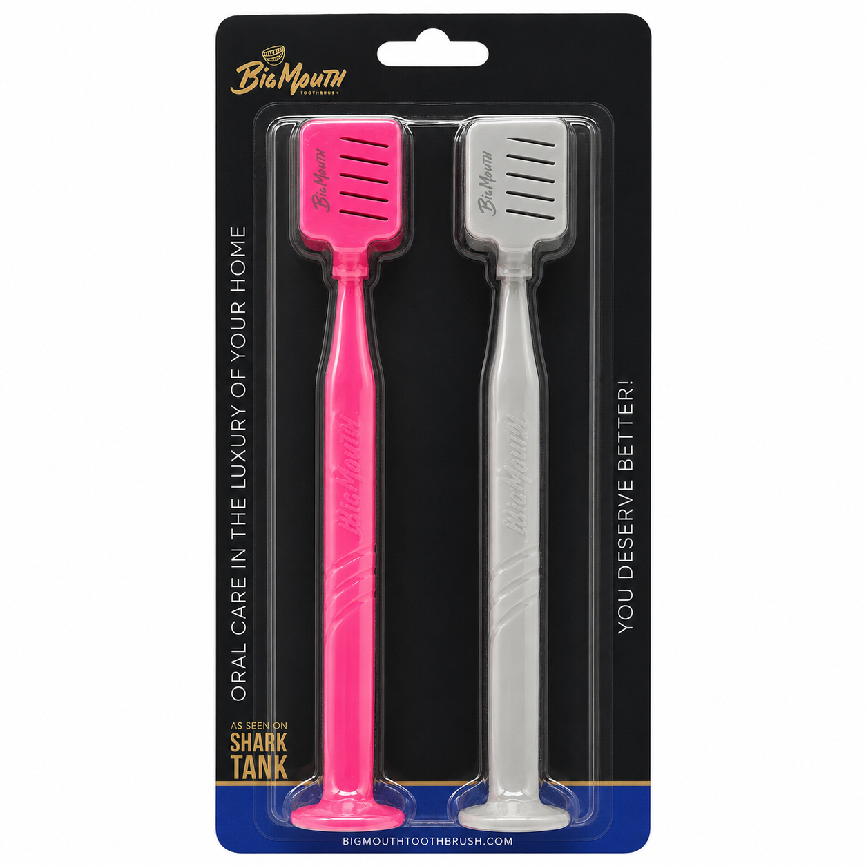 Big Mouth Manual Toothbrush Duo (2-Pack Bundle)