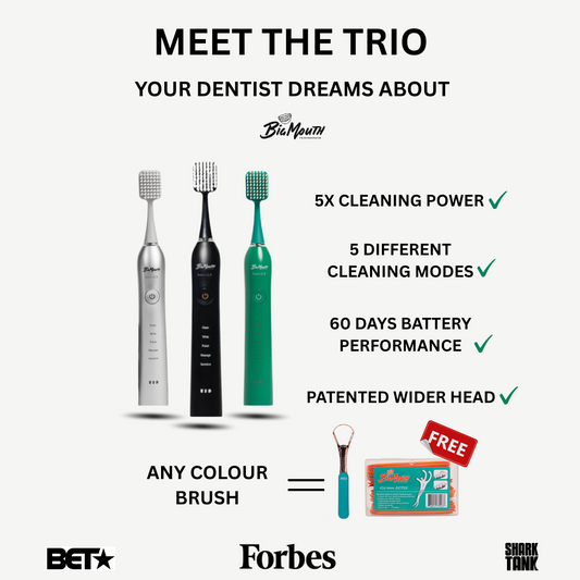 Big Mouth Sonic Toothbrush Trio Kit