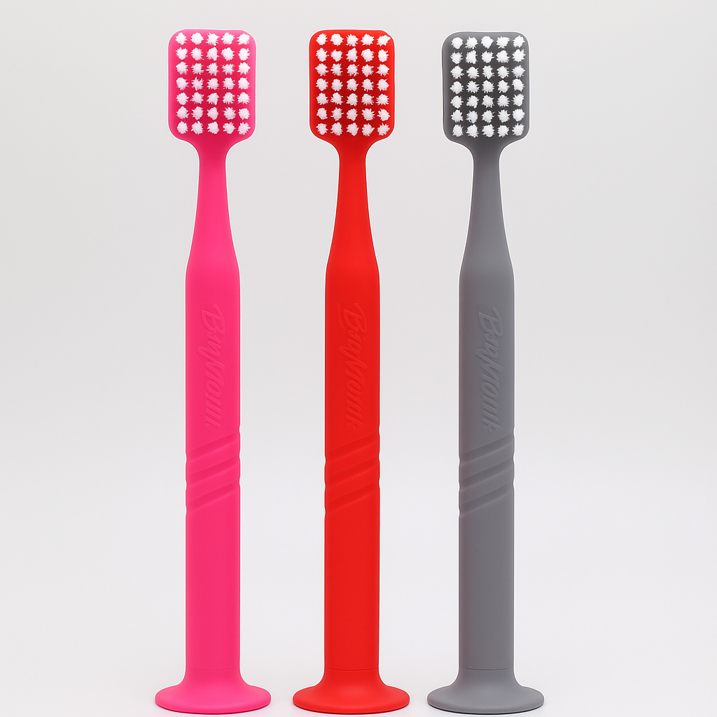 Big Mouth Manual Toothbrush Trio (3-Pack Bundle)